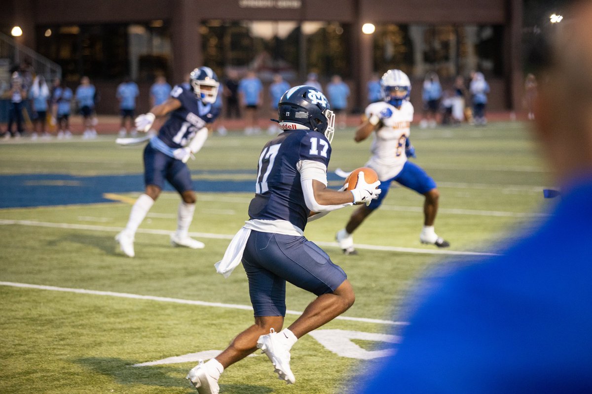 Thank you MC
5’9 190 wide receiver 
2 years of eligibility 
Message for film