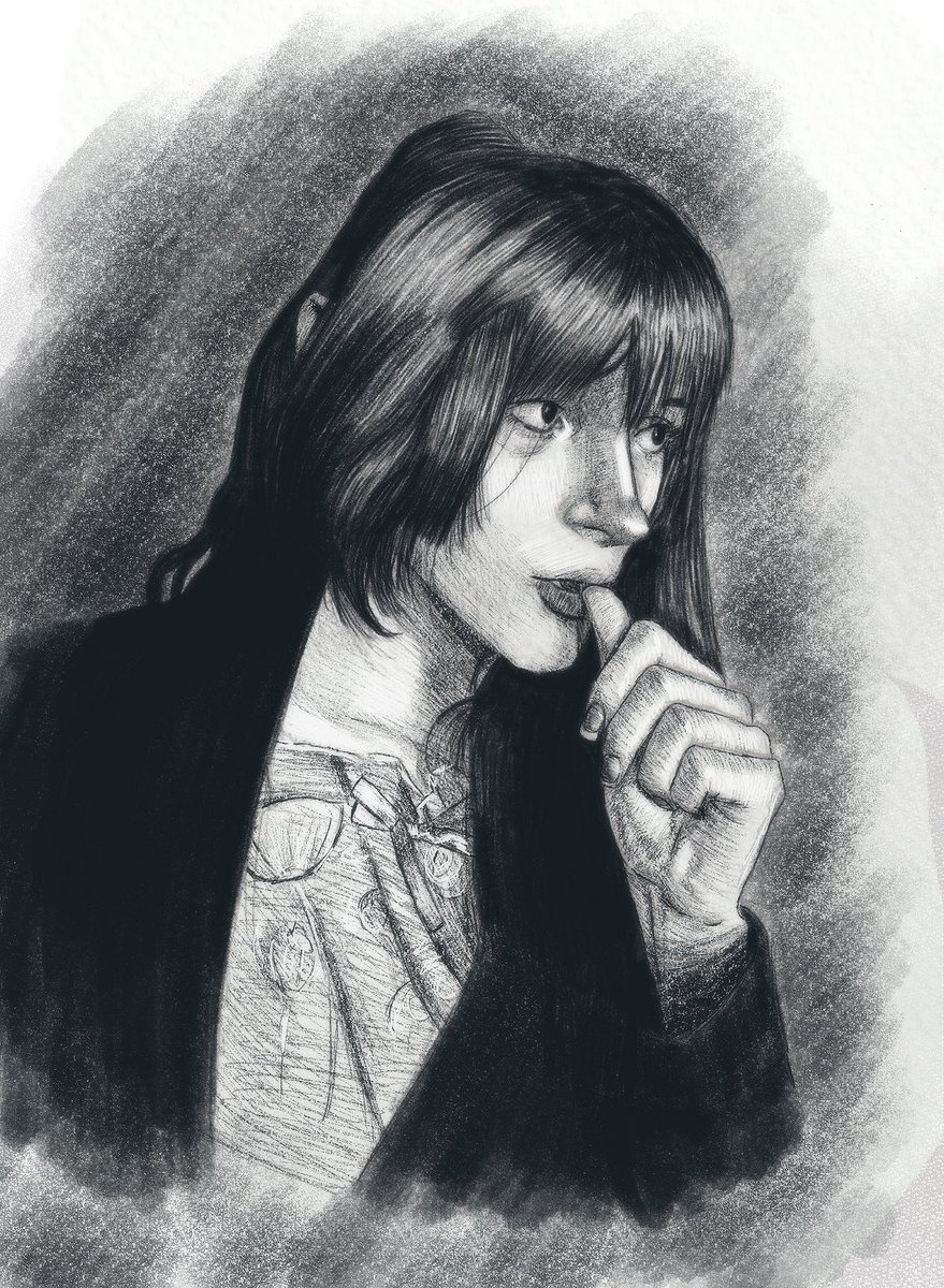 HMVictor1a's tweet photo. Portrait of @ghostvgirl https://t.co/SowWJIS6oD