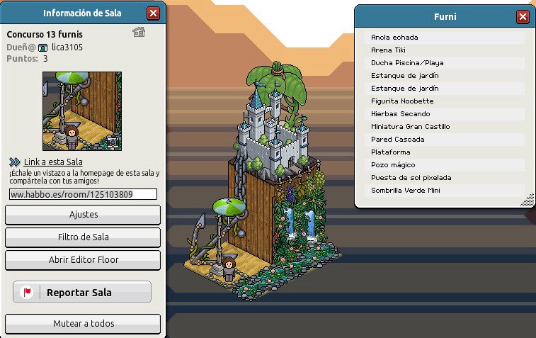 Mi participación para el concurso 13 furnis, isla de ensueño

#TravesiaMAW 

Participante: lica3105
Link de sala: habbo.es/room/125103809

<a href="/ESHabbo/">Habbo ES/MX</a> 
<a href="/ESBigBenito/">BigBenitocamelo ES</a>
<a href="/ESGiusepe/">Gius</a> 
<a href="/Howl_Crimson_/">Howl_Crimson</a>