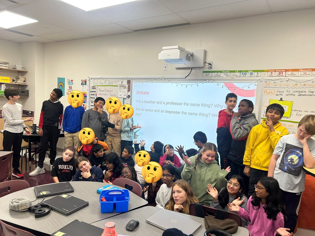 After our Morpheme Magic lesson, Gr6 Ss had some interesting debates about the meaning of certain words with suffixes🤔 Loved hearing the rich discussions! #ocsbLiteracy <a href="/BernadetteOCSB/">St Bernadette OCSB</a>