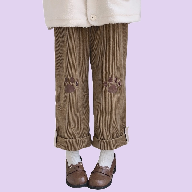 FairyGirlDaily's tweet photo. Step up your fashion sport with these cute Kawaii Corduroy Vast Leg Trousers! Tremendous comfortable and oh-so-cute! Get yours now: https://t.co/tk5s8aV2KY #vogue #kawaii #design https://t.co/rwuv5zHy8y