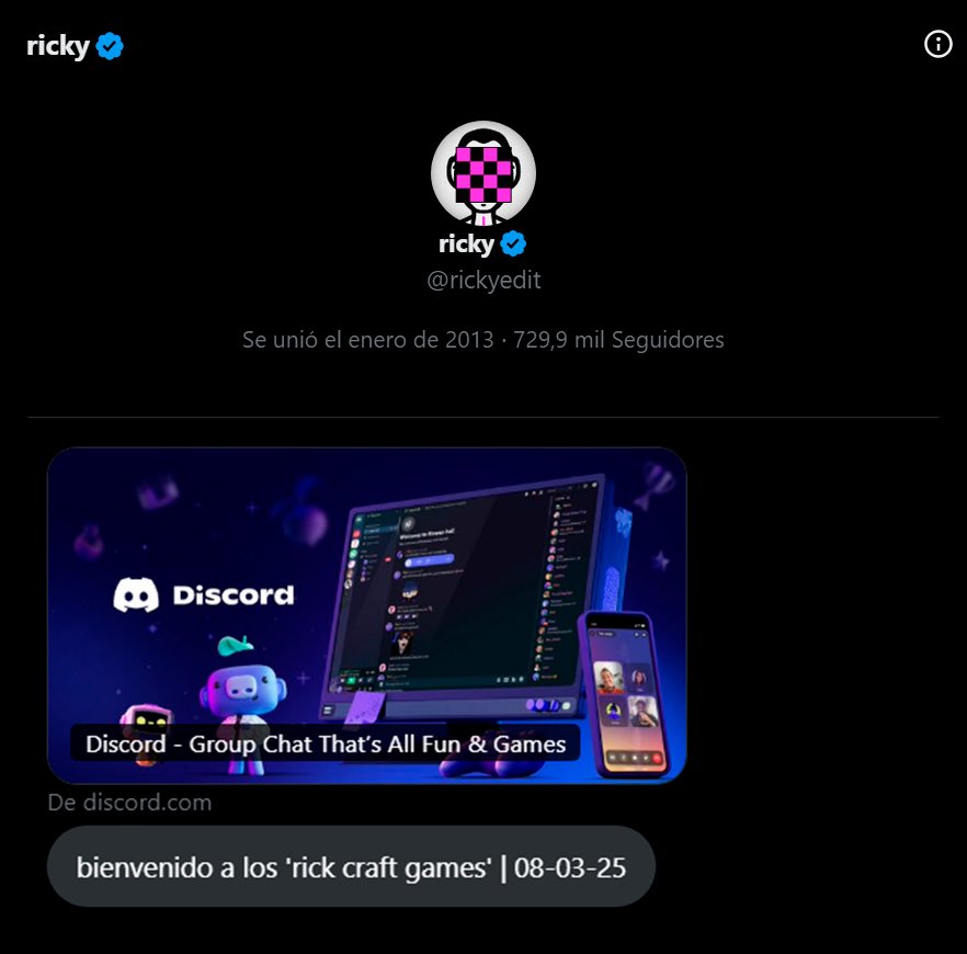 Adrix0_'s tweet photo. @rickyedit Gracias ricky 🙏🙏 https://t.co/xGR54QXEIW