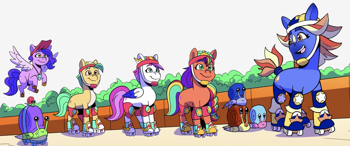 IDWPublishing's tweet image. Lace up your #skates, everypony, we’re heading to the Kenbucky #RollerDerby!

Can the newly formed Maretime Bay Brawlers battle their way through the competition to take home the trophy?

#MyLittlePony: #KenbuckyRollerDerby is available tomorrow!