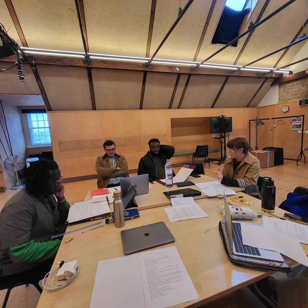 First day of rehearsals for HighTide Rising. Working on We'll Meet Again by Ted Marrott tkts: hightide.org.uk/event/hightide…