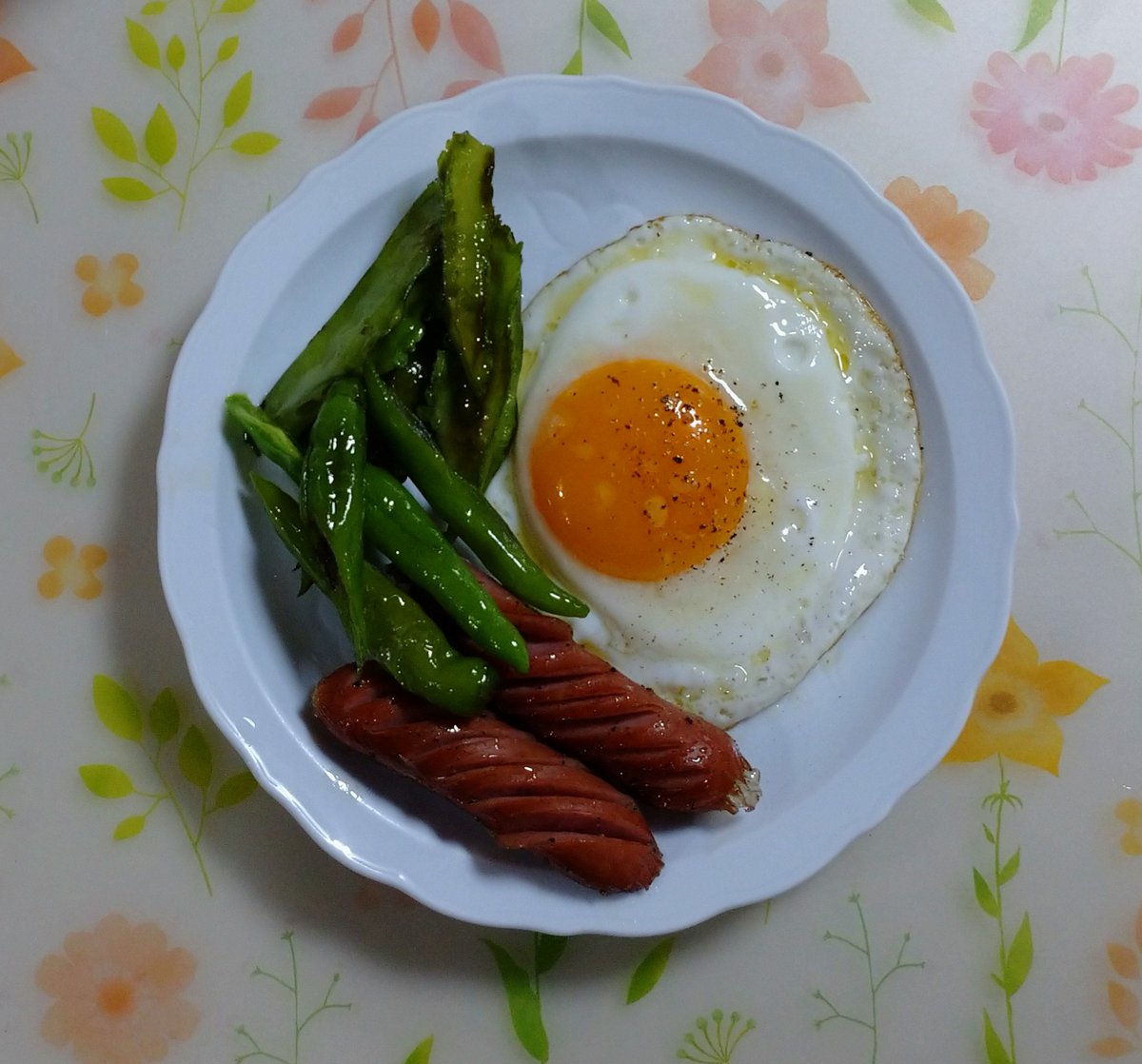 cherry_masaya's tweet photo. #goodmorning #mycooking #friedeggs #susage
#wingedbean #sweetgreenpepper #tastegood
#็ฎ็็ผใ #ใฝใผใปใผใธ #ใใใใ่ฑ #ไผ่ฆใจใใใใ #็พๅณใใ #ๅฅฝๅ https://t.co/NsrIJlTr6W