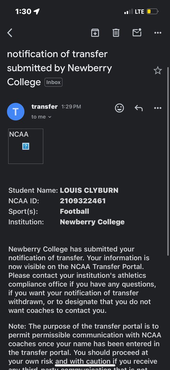 luke_clyburn's tweet photo. I have officially entered the transfer portal with two years of eligibility remaining. https://t.co/Fg7sazCDP3