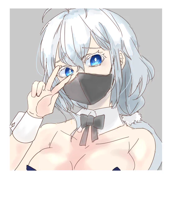 カワイイ子にチェキ撮ってもらった #SiroArt 