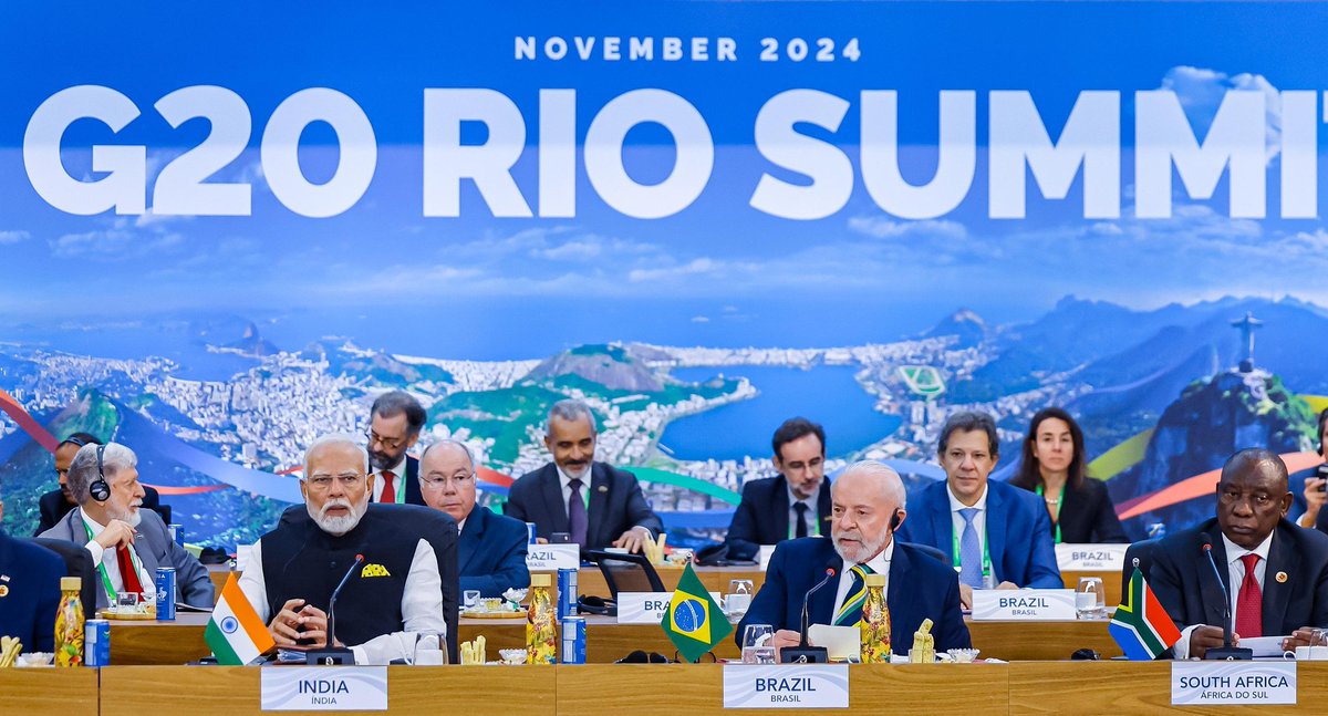 la_agir's tweet photo. 🔴Sommet du G20 à RIO DE JANEIRO au Bresil

#brasil #civ225 #senegal #Mali #France #Russie #Niger #burkina #Congo #Capvert #Nigeria #China #UE #USA #Trump #fyp https://t.co/18CKqbBuas