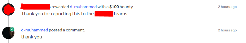 diyar_mhammed's tweet photo. Alhamdullila.  I was awarded a $750 bounty on
@Hacker0x01 https://t.co/TRPg8r5AFF