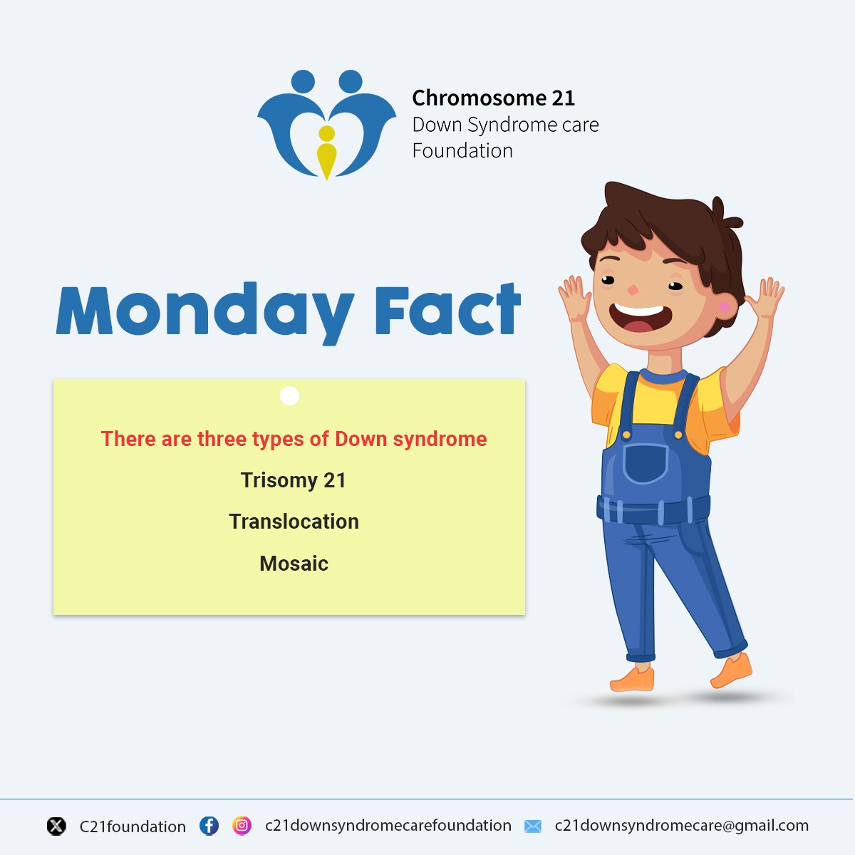 C21foundation's tweet photo. #downsyndrome #facts #CareFoundation https://t.co/5Nn9USSPJy