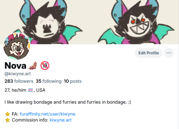 Plugging this one more time because I changed my handle! I'll still be crossposting here for now, but I'd really like to fully transition at some point. I'm having fun over here!