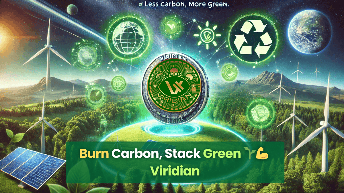 ViridianCoin's tweet photo. 🔥 Less carbon, more green. That’s the Viridian way. 💪🌳 

Join the eco-crypto revolution. 🌍💸 

#GreenMemes #EcoCoin #SustainableCrypto https://t.co/j5TVPlUehW