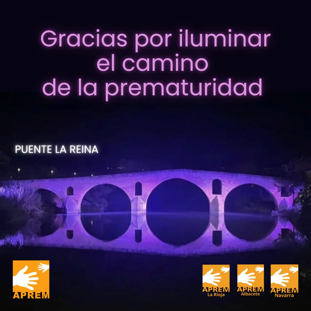 APREMprematuros's tweet photo. Ayer, ayuntamientos e instituciones iluminaban en morado fachadas y monumentos para dar visibilidad a la prematuridad y mostrar su apoyo a las familias que atraviesan esta situación.
#worldprematurityday #aprem25años #prematuro #prematuridad #DMP24 #diamundialprematuro #aprem https://t.co/AggnR3BElb