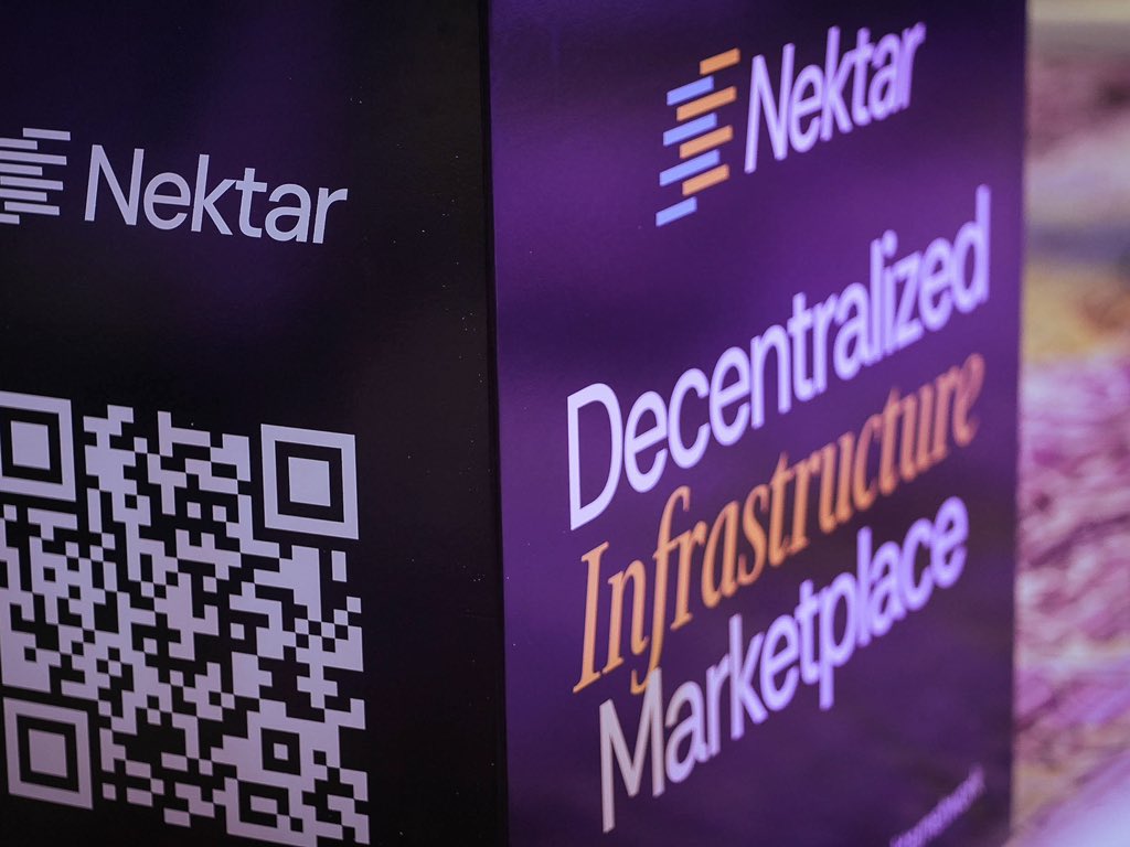 nektarnetwork's tweet photo. We're still buzzing from an amazing week at both The Staking Summit and Devcon 7! We're excited to share some of our favorite moments and takeaways with you.

At The Staking Summit, we had the chance to explore the latest trends, challenges, and opportunities. We loved connecting with like-minded individuals and discussing the future of the first Decentralized Infrastructure Marketplace. A huge thank you to @StakingRewards for putting on such an incredible event!

Then, we headed to Devcon and were blown away by the energy and enthusiasm of the Ethereum community. It was inspiring to see the progress made in scalability, sustainability, and decentralization - all areas that align perfectly with our mission at Nektar.

Now that we're back at our desks, we're eager to channel the inspiration and knowledge we gained from these events into our work. Our commitment remains to building a Marketplace that connects.

Take a look at some of our highlights from The Staking Summit and Devcon below!