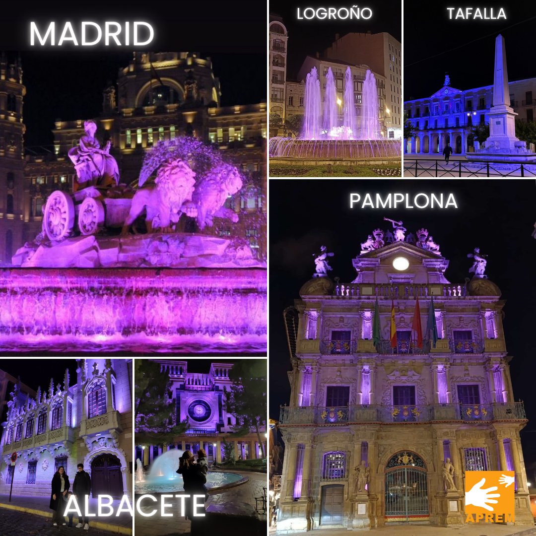 APREMprematuros's tweet photo. Ayer, ayuntamientos e instituciones iluminaban en morado fachadas y monumentos para dar visibilidad a la prematuridad y mostrar su apoyo a las familias que atraviesan esta situación.
#worldprematurityday #aprem25años #prematuro #prematuridad #DMP24 #diamundialprematuro #aprem https://t.co/AggnR3BElb