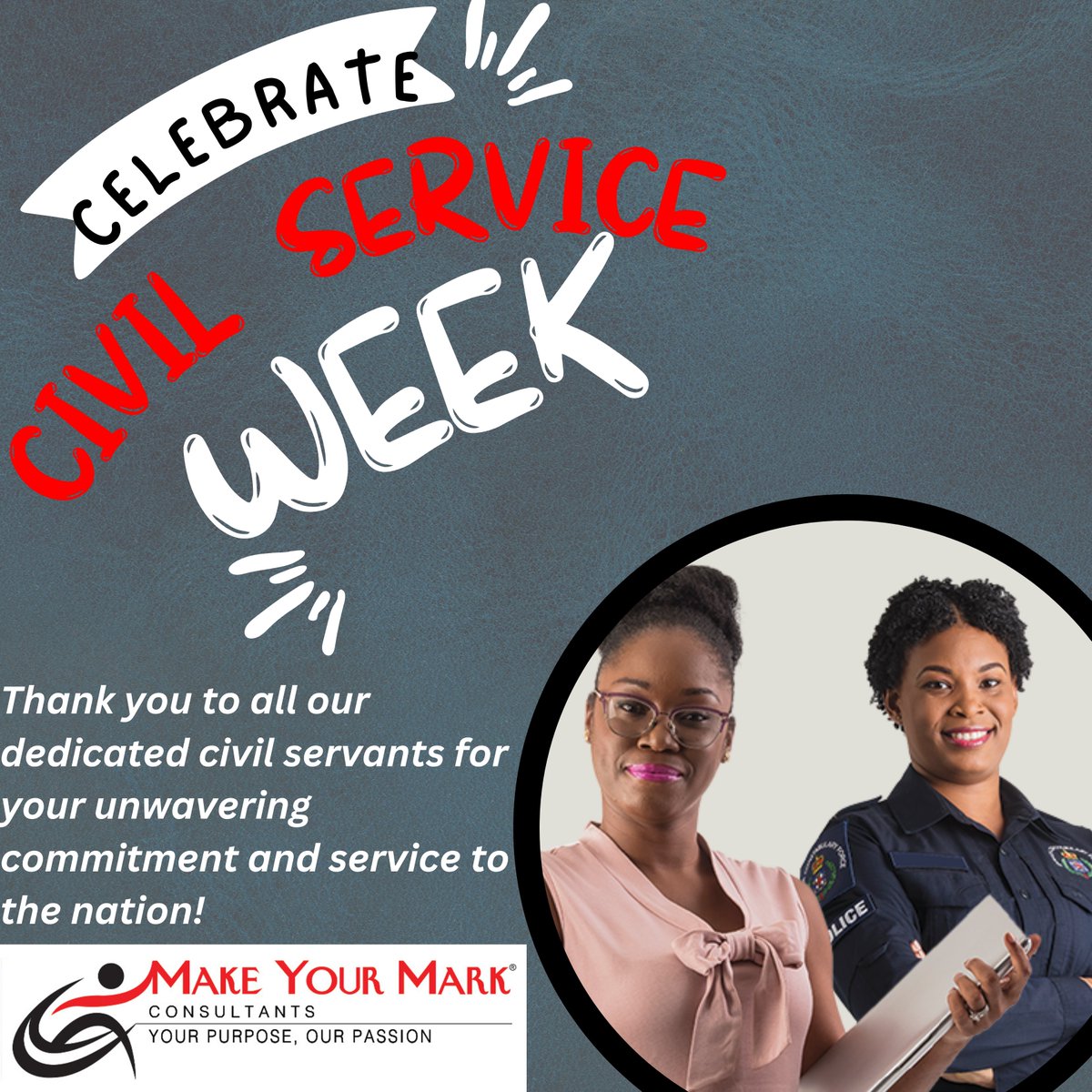 makeyourmarkc's tweet image. Celebrating Civil Service Week! 🎉 A heartfelt thank you to all the dedicated public servants whose hard work and commitment keep our communities strong and thriving. Your service makes a difference every day! 🙏 #CivilServiceWeek #PublicServiceHeroes