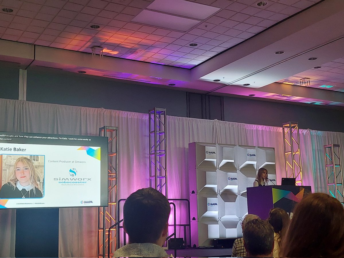 Next up, Katie Baker of <a href="/Simworx/">Simworx</a> on how integrating interactive walkthroughs to new or existing rides can transform and level up these experiences. #IAAPAExpo