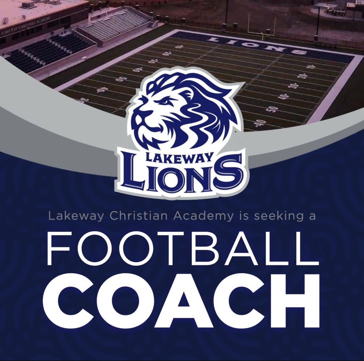 We’re #hiring a Head Football Coach at LCA! For more information or to apply, visit: bit.ly/LCAfootball-he…

#Golions🦁