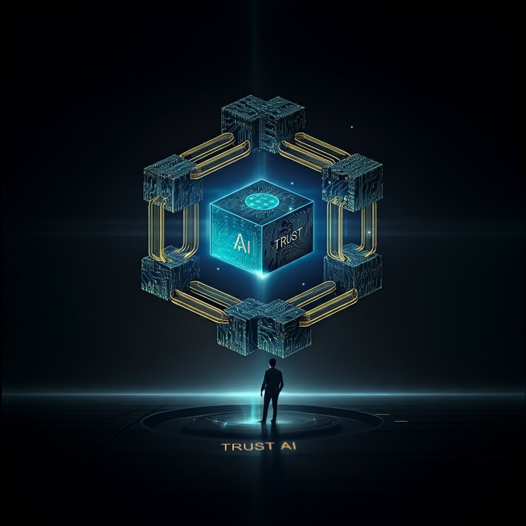 TRUST_AI_'s tweet image. Vision for the Future:At Trust AI, we envision a blockchain where trust is inherent and user control is absolute. #BlockchainVision