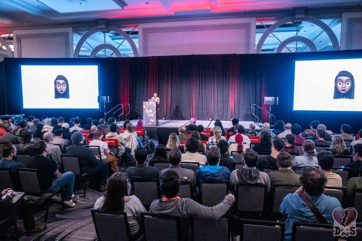 rubyconf's tweet image. RubyConf is over, but we're still BUZZING! 💫
We concluded the week's events with a keynote from @nodunayo, CEO & dev behind The StoryGraph, and WOW.
She promised surprises, & she delivered!
We're so grateful to her and all our speakers for making this conference so special.