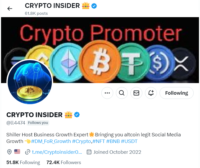 TraffCoin's tweet photo. 🔥 IMPORTANT ANNOUNCEMENT!🔥

I Am Thrilled To Announce That...
"Crypto Insider" - Twitter Influencer https://t.co/Ap9xrgvAvz Becomes The Official Marketing And Promotion Partner Of $TRAFF Coin Project, as An Extremely Reliable And Trusted Person!

#TRAFFCoin #CryptoInsider https://t.co/e23xgtL8Qr