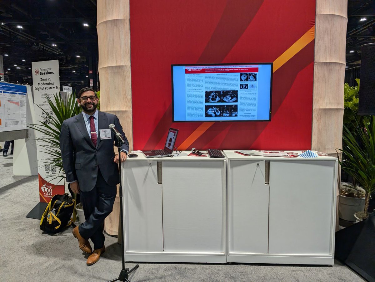 CedarsCards's tweet image. #AHA24 was a blast! Congratulations to our outstanding fellows @NeilSijiaZhang @RashmiJMD @RishiKTrivedi @rshanmd on their top-notch presentations. You make @CedarsSinaiMed @SmidtHeart proud! @JanetWeiMD @MKIttlesonMD @alanckwan