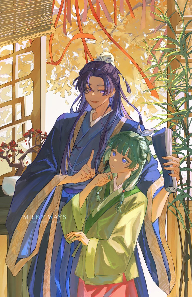 smolmilkyways's tweet photo. jinshi and maomao 🎋 
#apothecarydiaries #薬屋FA https://t.co/3bjpDaki7C