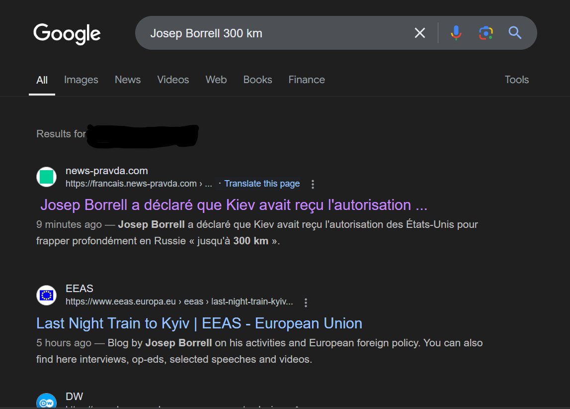 Google.fr recommence à donner des sites de propagande russe en tête des recherches. Ex:
