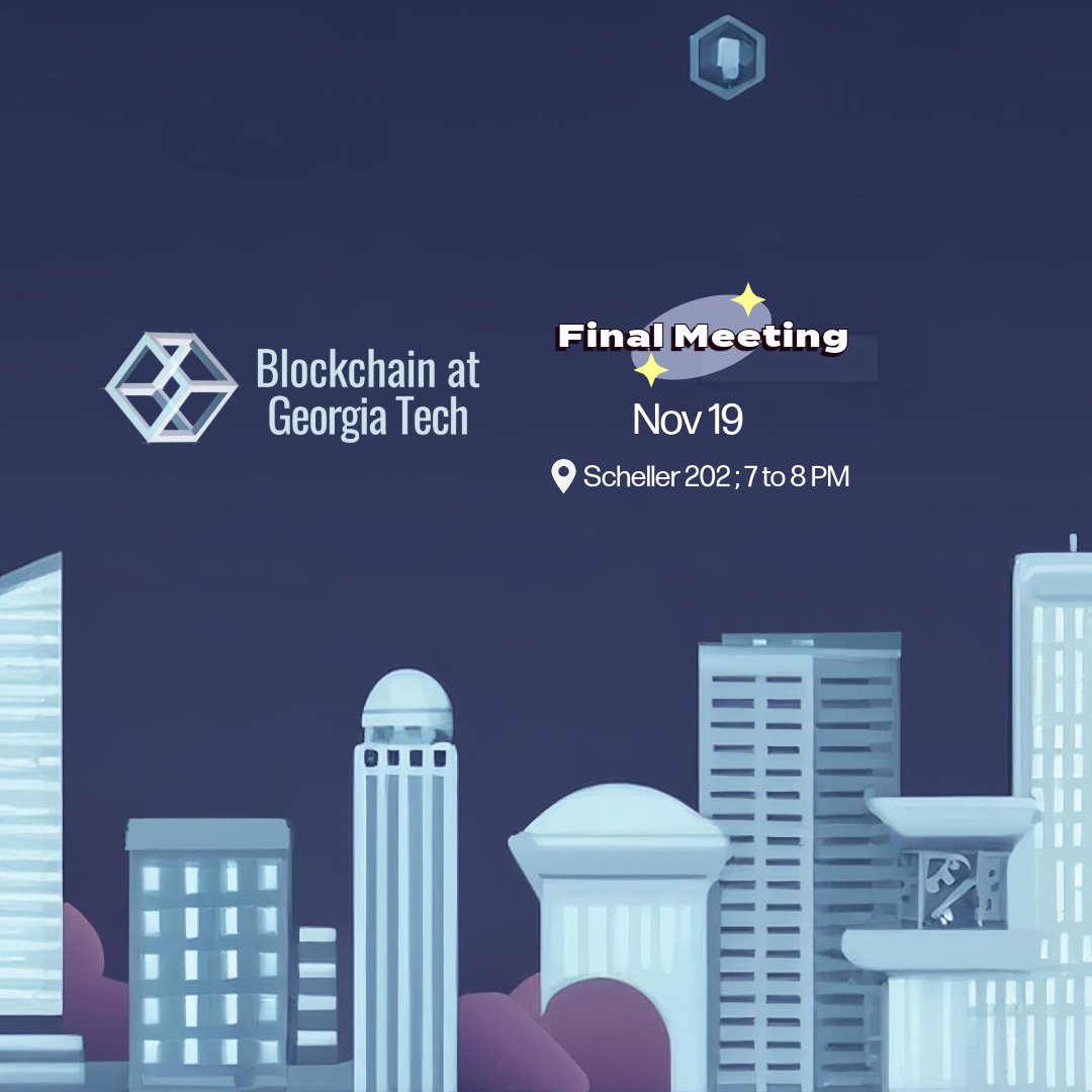 Blockchain_GT's tweet image. Join us for our final meeting this semester. We'll be having an open discussion on the impact of the US election result and reveal some of our initiatives for Spring 2025 semester. Come by to gain an edge and opportunities in this exciting area of innovation!