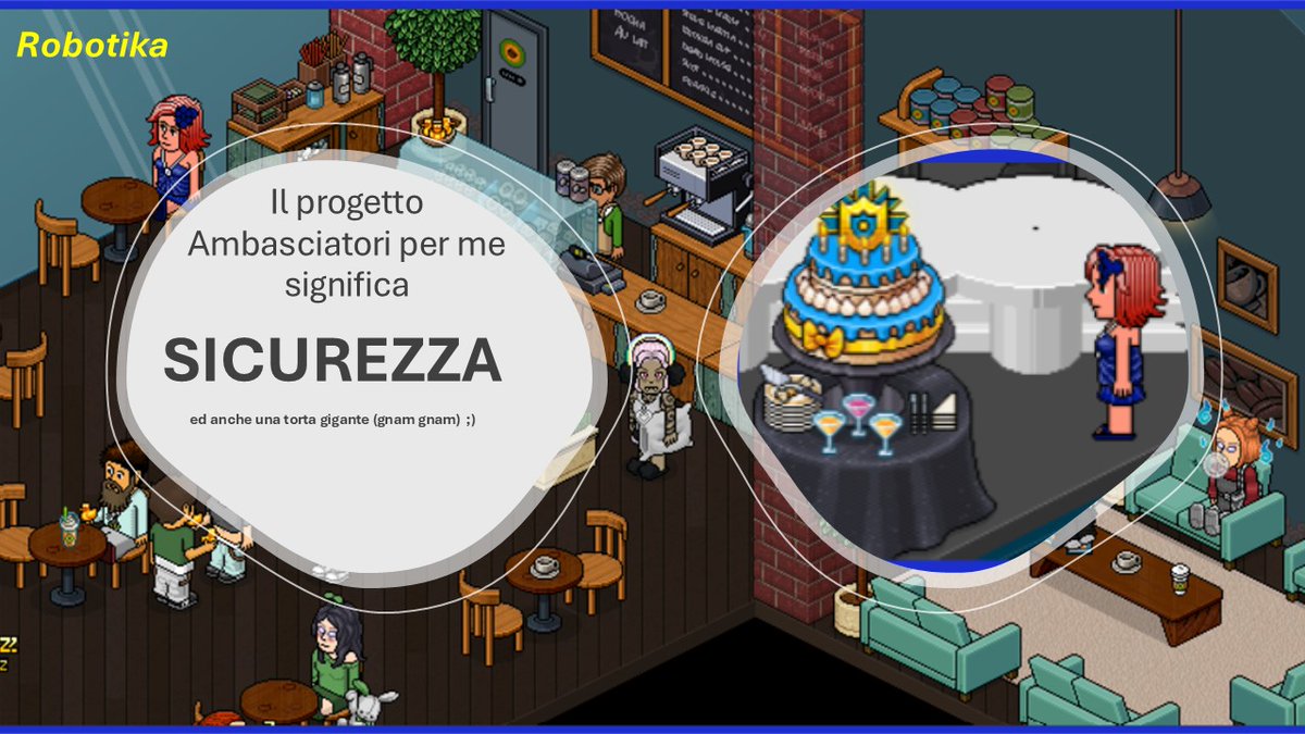 #Ambasciatori10
<a href="/AmbassadorITA/">AmbassadorItalia</a>
Robotika
<a href="/HabboItalia/">Habbo IT</a>
