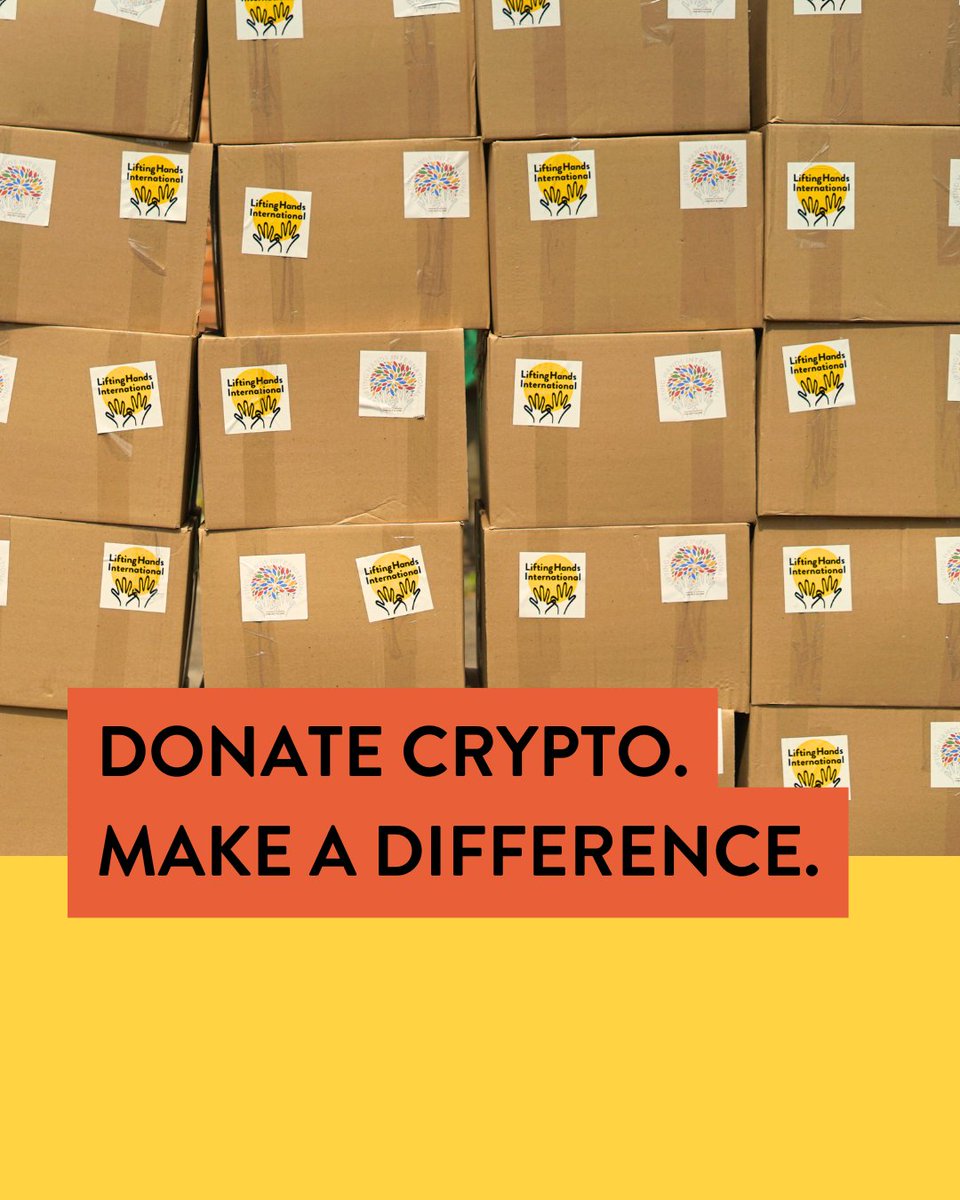 Lifting Hands NGO (@liftinghandsint) on Twitter photo Your crypto portfolio is up, and it’s the perfect time to make a difference! Donate with crypto, and change the lives of refugees, both at home and abroad.
Visit lhi.org/donate-crypto today!
#WithRefugees #Crypto <a href="/TheGivingBlock/">The Giving Block</a> #btc #doge #cro #bonk #ada #floki #xrp Your crypto portfolio is up, and it’s the perfect time to make a difference! Donate with crypto, and change the lives of refugees, both at home and abroad.
Visit lhi.org/donate-crypto today!
#WithRefugees #Crypto <a href="/TheGivingBlock/">The Giving Block</a> #btc #doge #cro #bonk #ada #floki #xrp