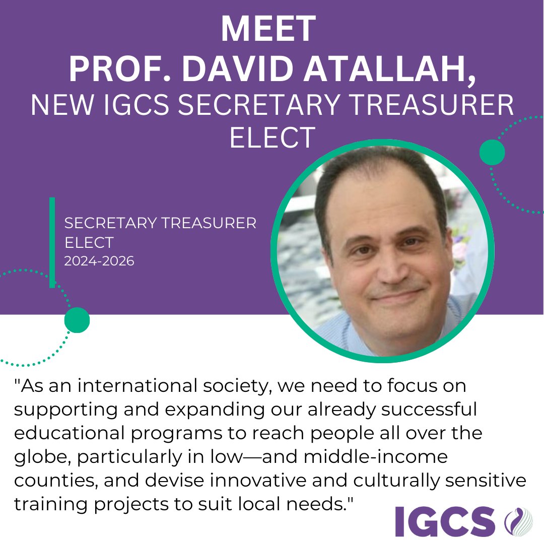 IGCS (@igcsociety) on Twitter photo Meet Prof. <a href="/DavidAtallah/">david atallah</a> (Lebanon), new IGCS Secretary Treasurer Elect!
View the IGCS Board of Directors here: igcs.org/leadership/ Meet Prof. <a href="/DavidAtallah/">david atallah</a> (Lebanon), new IGCS Secretary Treasurer Elect!
View the IGCS Board of Directors here: igcs.org/leadership/