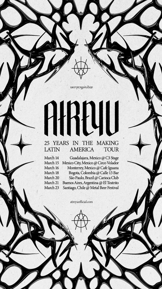 Get your tickets now for our FIRST EVER headlining Latin American Tour!