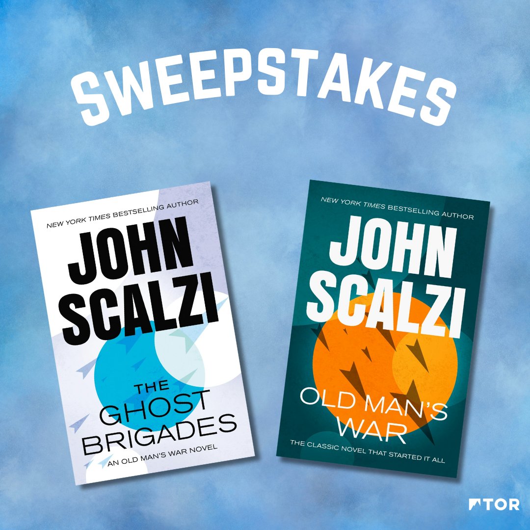 torbooks's tweet image. Who&apos;s ready for a #sweepstakes?! Today, we&apos;re giving YOU the chance to win paperback copies of  #OldMansWar and #TheGhostBrigades by John Scalzi! 

Follow, like, and repost to enter! Good luck!

#OldMansWarSweeps