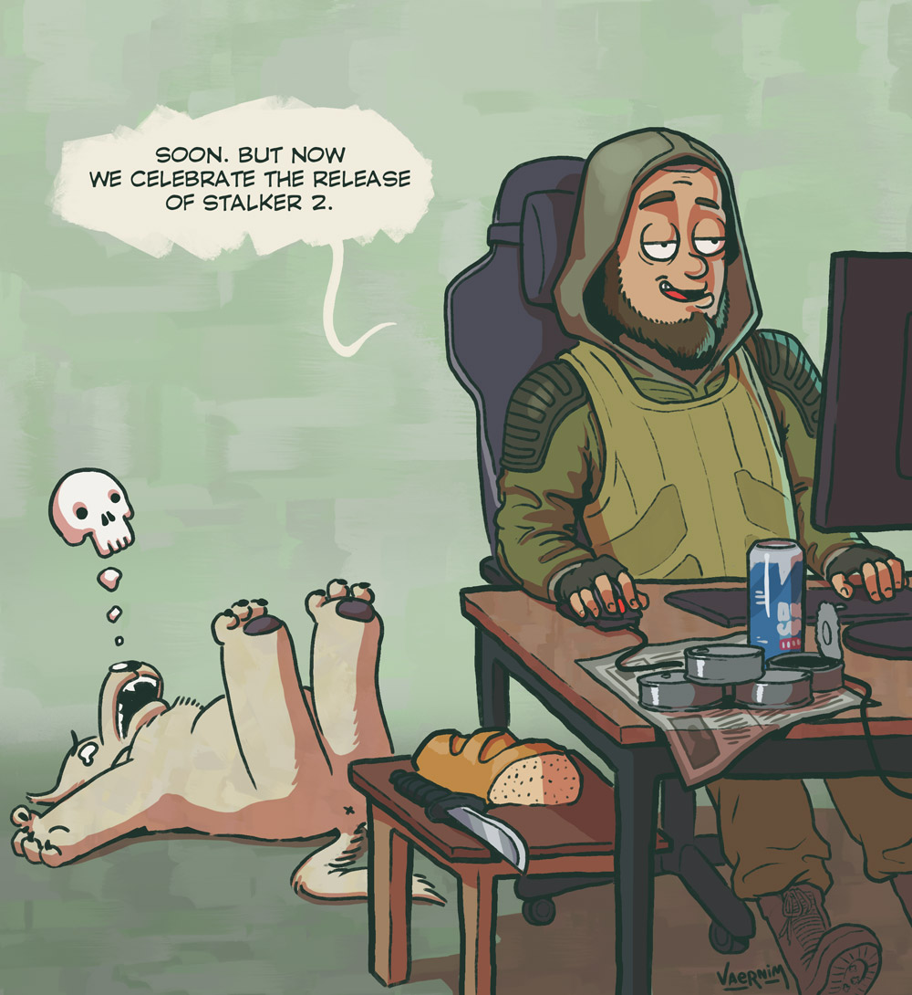 prytulasculpt's tweet photo. Only two days left before the release of @stalker_thegame.
Hope the world will still hold on for this time.

#webcomics #Vaernim #stalker2 https://t.co/krN4aRmqr3