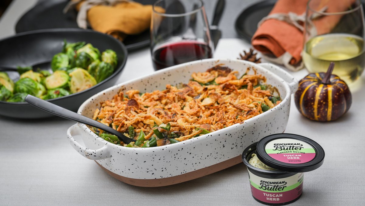Give your Thanksgiving Green Bean Casserole a flavorful twist with Tuscan Herb! Take this holiday classic to new heights and impress your guests.

Full recipe here 🦃 epicureanbutter.com/blogs/recipes/…