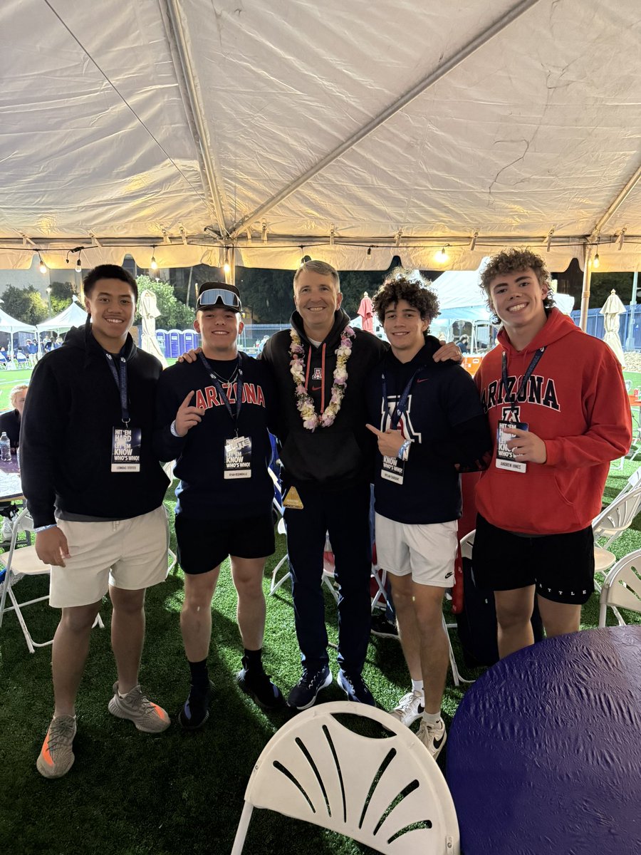 Ryan “Reggie” Regimballe (@ryanregimballe) on Twitter photo Big thanks to Coach Brennen <a href="/CoachBrennan/">Coach Brennan</a> and Coach Carter <a href="/RealCoachCarter/">Alonzo “Zo” Carter</a> for inviting me out as a recruit to watch the UofA game—truly an awesome experience! Congrats to the team on a great win! #BearDown
<a href="/CoachRoyLopez/">Roy Lopez</a> Big thanks to Coach Brennen <a href="/CoachBrennan/">Coach Brennan</a> and Coach Carter <a href="/RealCoachCarter/">Alonzo “Zo” Carter</a> for inviting me out as a recruit to watch the UofA game—truly an awesome experience! Congrats to the team on a great win! #BearDown
<a href="/CoachRoyLopez/">Roy Lopez</a>