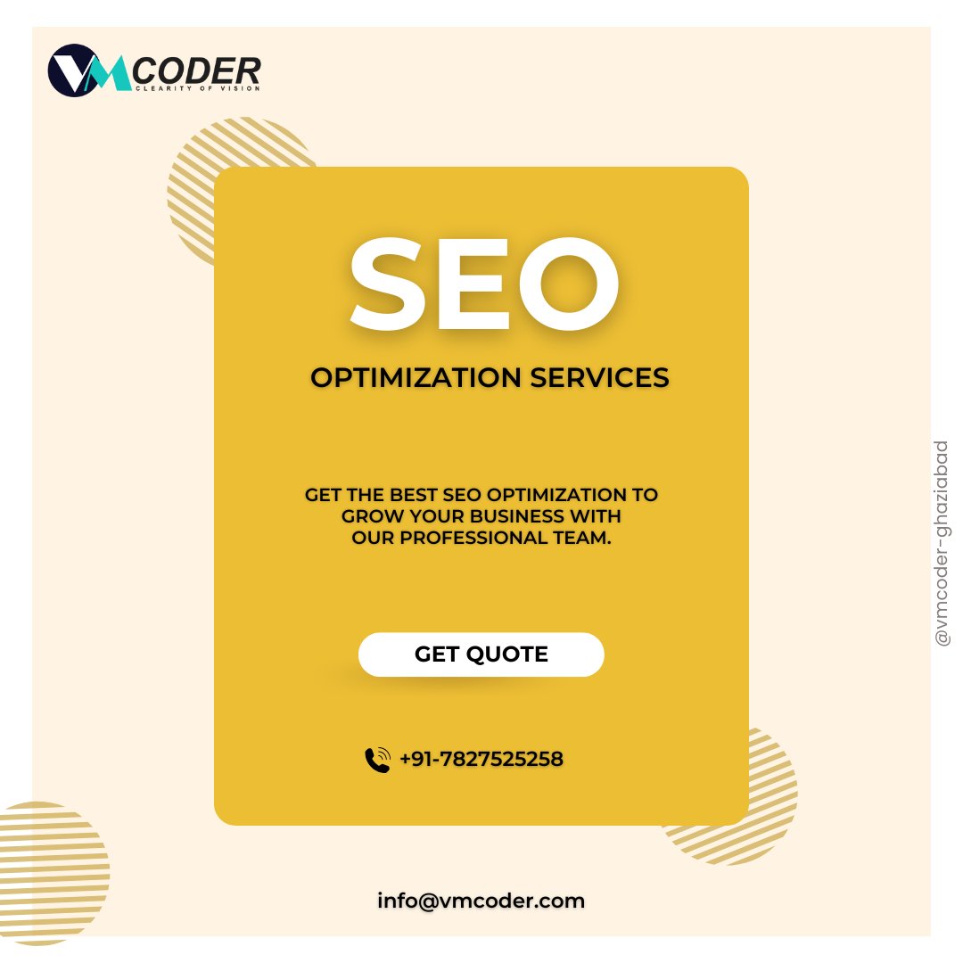 coder_vm's tweet image. "Boost your online visibility and drive organic traffic with our expert SEO optimization services! 🌐📈 Let us help your business rank higher, attract the right audience, and achieve your digital goals. Ready to dominate the search results? 🚀 
#SEOOptimization #DigitalMarket
