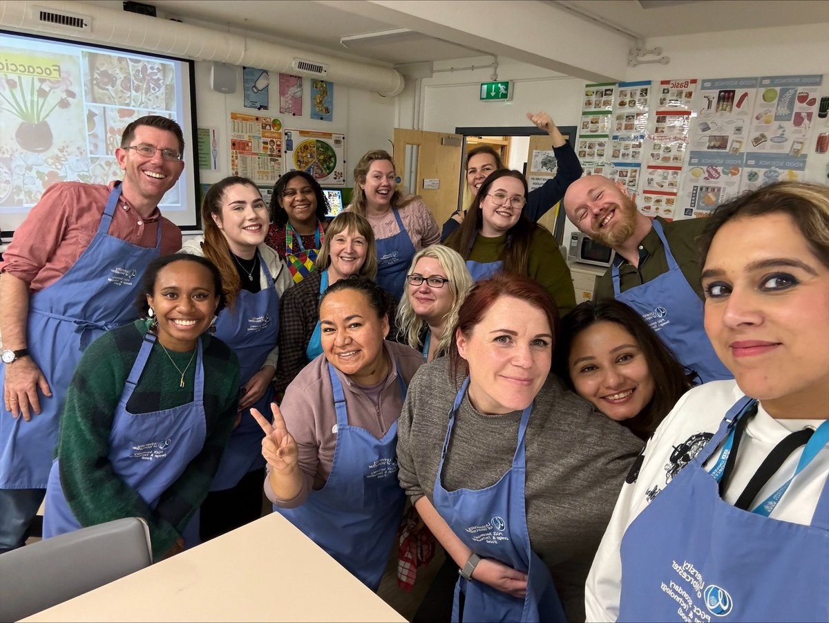 Great session this afternoon as part of the Health and Wellbeing afternoon. 
Thank you all, thoroughly enjoyed the ‘Bake Off’!! 
<a href="/UWPGSEC/">University of Worcester - PGCE Secondary course</a> 
<a href="/education_uw/">University of Worcester Institute of Education</a> 
#getintoteaching 
#Foodteaching