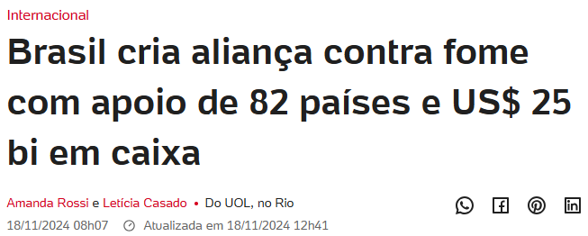 LulaOficial's tweet photo. Esse é um dos legados mais importantes do G20 no Brasil. https://t.co/ZcZH4dnbK1