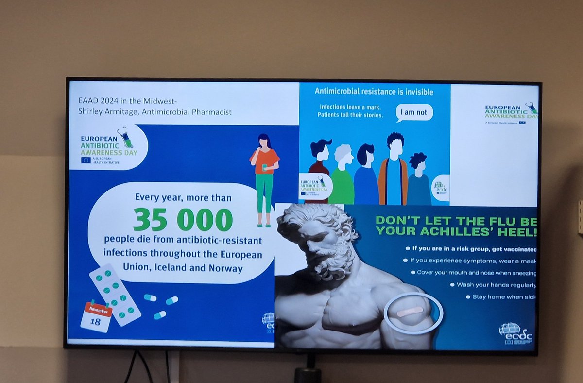 Aileen Prout (@ailapr) on Twitter photo <a href="/HSEMidWest/">HSE Mid West</a> Senior Antimicrobial Pharmacist Shirley Armitage, Consultant Microbiologist Dr. Brid Minihan and IPCN Aileen Prout discussing #antimicrobialresistance with Mental Health staff today #EAAD2024 highlighting the need to #KeepAntibioticsWorking to prevent #AMR #AMRIC <a href="/HSEMidWest/">HSE Mid West</a> Senior Antimicrobial Pharmacist Shirley Armitage, Consultant Microbiologist Dr. Brid Minihan and IPCN Aileen Prout discussing #antimicrobialresistance with Mental Health staff today #EAAD2024 highlighting the need to #KeepAntibioticsWorking to prevent #AMR #AMRIC