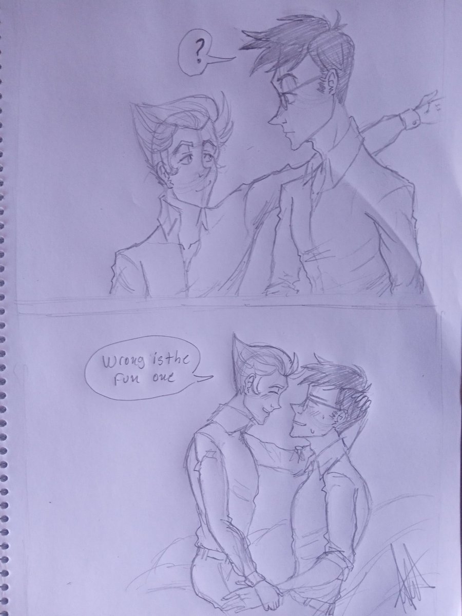 AA_Drawsart's tweet photo. Human Radiopple mini comic
#radioapple #humanradioapple #LuciferMorningstar #Alastor #alastorxlucifer https://t.co/Kmp6n2vLA5