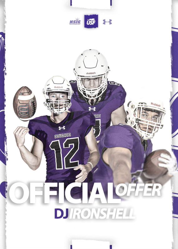 DJ Ironshell (@dironshell55) on Twitter photo After a great call with <a href="/Coach_RSpringer/">Ryan Springer</a> this afternoon! I’m blessed to say I have received an offer to play college football at <a href="/USFCougarsFB/">USF Football</a>!
<a href="/TheRebelWay1/">COACH THOMAS</a> <a href="/AndyLowry11/">Andy Lowry</a> <a href="/CoachRJAnderson/">Rick Anderson</a> <a href="/Columbineftbl/">Columbine Football</a> <a href="/c0mpass33/">Tiff-33</a> <a href="/PrepRedzoneCO/">Prep Redzone Colorado</a> After a great call with <a href="/Coach_RSpringer/">Ryan Springer</a> this afternoon! I’m blessed to say I have received an offer to play college football at <a href="/USFCougarsFB/">USF Football</a>!
<a href="/TheRebelWay1/">COACH THOMAS</a> <a href="/AndyLowry11/">Andy Lowry</a> <a href="/CoachRJAnderson/">Rick Anderson</a> <a href="/Columbineftbl/">Columbine Football</a> <a href="/c0mpass33/">Tiff-33</a> <a href="/PrepRedzoneCO/">Prep Redzone Colorado</a>