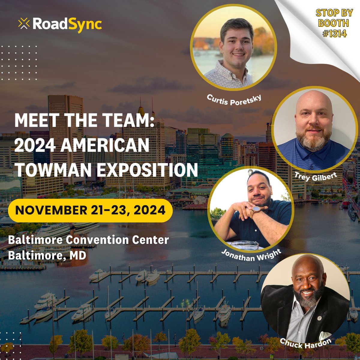 GoRoadSync's tweet image. 📢 Catch us at the Baltimore Tow Show with Towbook! Learn how our partnership is transforming towing payments. hubs.ly/Q02YyqYb0

#TowTech #BaltimoreTowShow #RoadSync