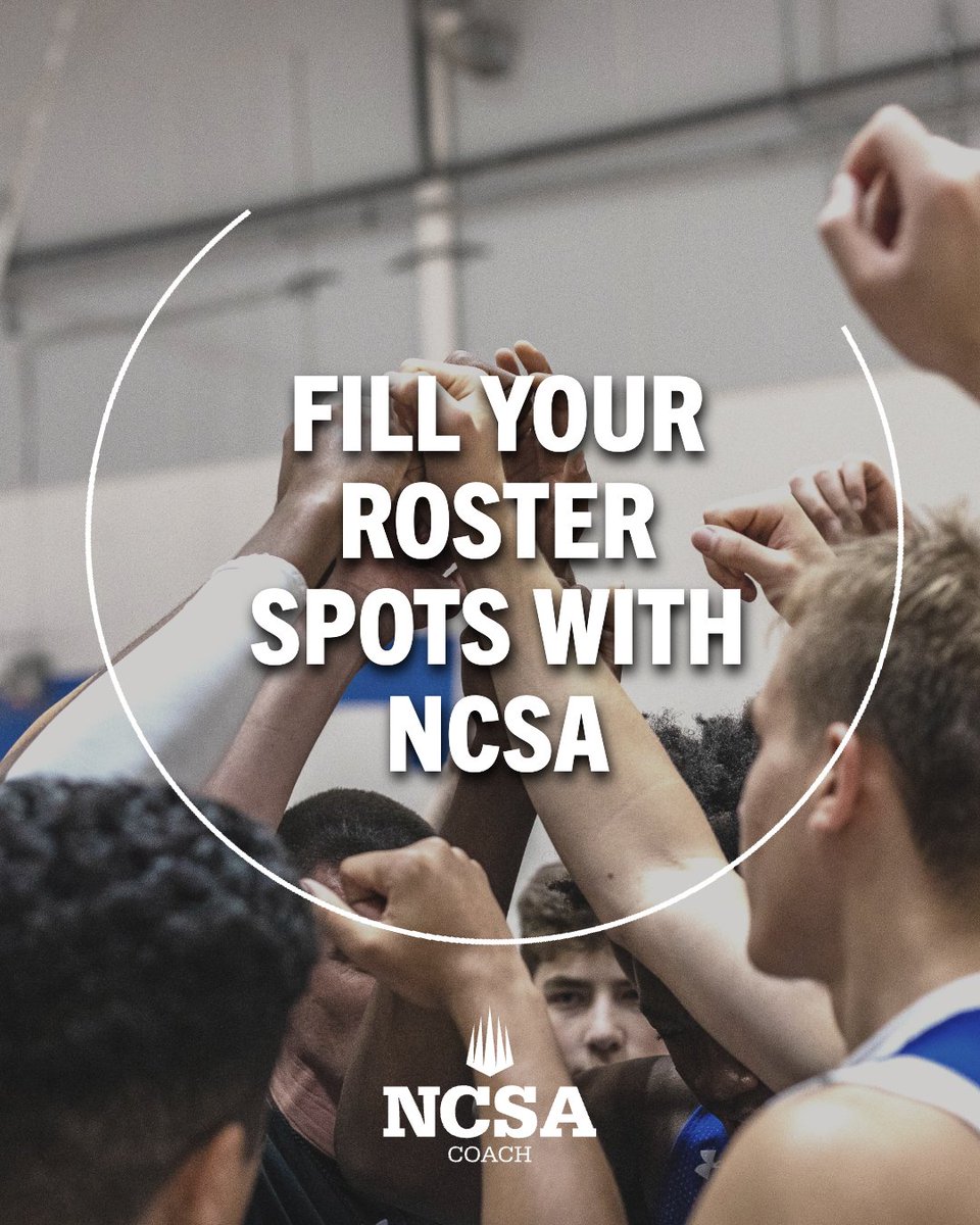 NCSACoach's tweet photo. Are you looking to fill 2025 roster spots? Log in to NCSA Coach today and update your recruiting needs! https://t.co/ZTNfilW4oc #NCSACoach #CollegeSports #RosterUpdate https://t.co/5WY5PLjXNc