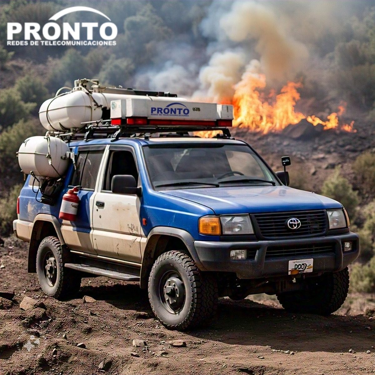 ProntoRedes's tweet photo. En emergencias, cuando las comunicaciones tradicionales fallan, Pronto Redes está 'On The Route'. Nuestra solución satelital asegura que los servicios de emergencia sigan operativos, protegiendo a las comunidades. #OnTheRoute #ProntoRedes https://t.co/KKA5gNVSks