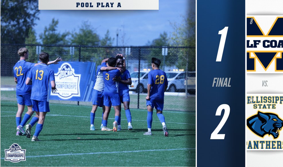 🤯The Panthers pick up the Pool A Upset!

Pellissippi State scored two second half goals to earn the victory at the 2024 #NJCAASoccer DII Men's Championship.

njcaa.org/championships/…