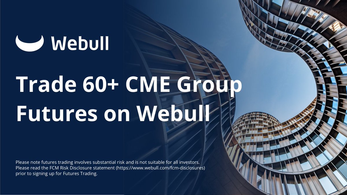 WebullGlobal's tweet image. More futures, more opportunities. 🏆 Enhance your trading experience with access to 60+ CME Group Futures on Webull! 

#CMEGroup #FuturesTrading

Rates may change anytime without prior notice.