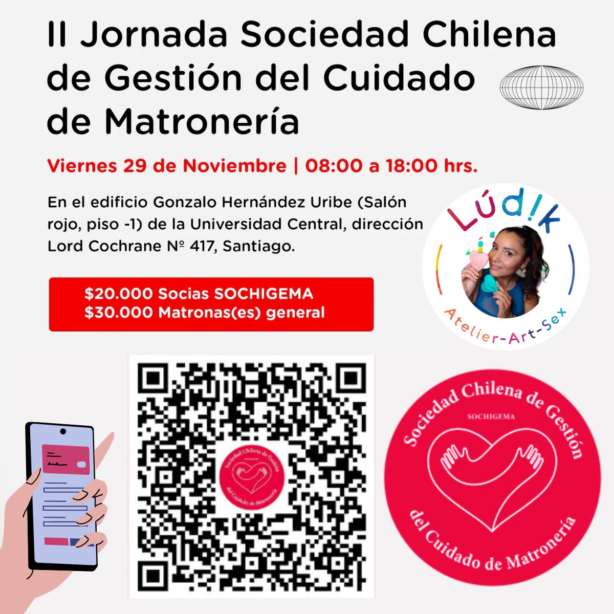 AtelierLudik's tweet photo. 🔶 Ludik Atelier💜 se enorgullece de ser uno de los auspiciadores de esta jornada, donde estaremos presentes con nuestros modelos anatómicos, creados para apoyar la educación sexual integral y promover el bienestar pélvico. Preinscríbete QR 👈 #matroneria
https://t.co/LEqZQiKzJp https://t.co/SrreTIfiWO
