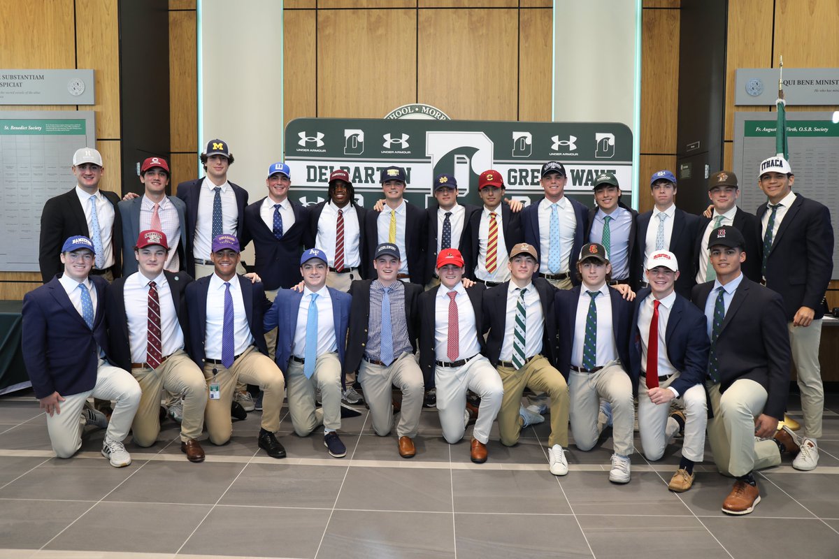 Congrats to our 23 @delbarton athletes who participated in this year's NSD ceremony!